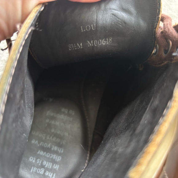 HELM Brown Leather Boots with Durable Design Size 8.5 Stylish Classic Casual - Picture 6 of 8